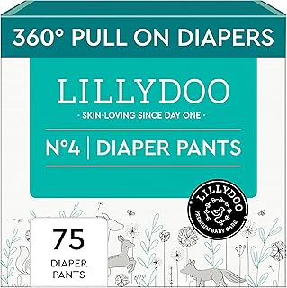 Sponsored Ad - Diaper Pants Toddlers - Size 4 (20-31 lbs), Half-Monthly Supply (75 Count), Skin-Friendly, Ultrasoft, Chlorine-Free, Snug Fit & Absorbent Pull On Diapers