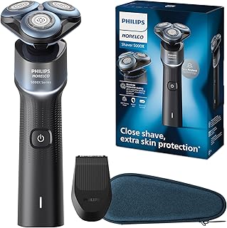 Philips Norelco Shaver 5000X, Rechargeable Wet & Dry Shaver with Precision Trimmer and Storage Pouch, X5006/85