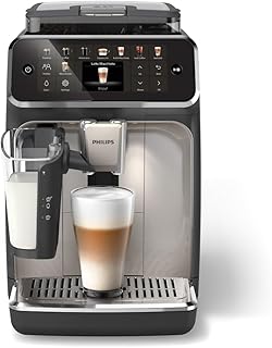 Sponsored Ad - 5500 Series Fully Automatic Espresso Machine - LatteGo Milk System, Integrated Grinder, 20 Hot & Iced Coffee Pre-Sets, Quick Start, SilentBrew, 15-Bar Pressure, Black Chrome (EP5544/94)