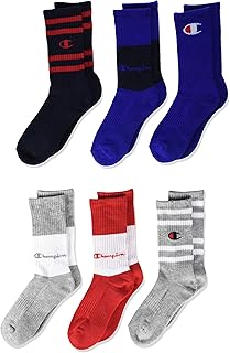 Sponsored Ad - Kids' 6-Pack Crew Socks with Color and Size Options
