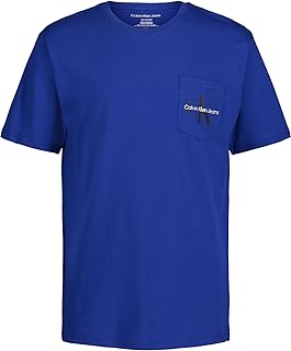 Sponsored Ad - Boys Short Sleeve Pocket Logo Crew Neck T-Shirt, Soft, Comfortable, Relaxed Fit