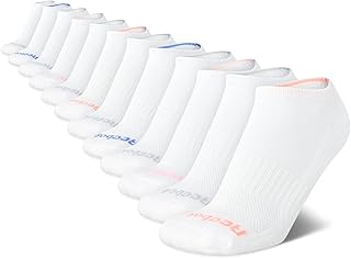 Womens No Show Socks - 12 Pack Low Cut Ankle Socks for Women - Womens Cushioned Athletic Sock (Sizes 4-10)