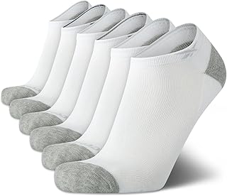 Men’s Low Cut Socks – 6 Pack Basic Cushion Low Cut No Show Socks for Men - Men's Athletic Socks (Size: 6-12.5)