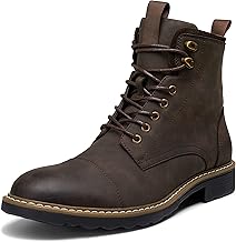 Mens Boots Motorcycle Casual Boots for Men Zipper Fashion Chukka Boots Mens