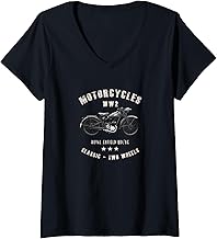 Womens Royal Enfield WD / RE Classic Motorcycle WW2 V-Neck T-Shirt