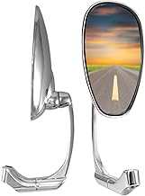 Sponsored Ad - Motorcycle Chrome Handlebar Rearview Mirrors - Heavy Duty Aluminum Handle Bar Side Rear View Mirrors for Motorcycle and E-Bikes
