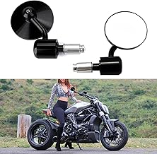 Sponsored Ad - Motorcycle Handlebar Bar End Mirror, Rearview Mirror Universal 7/8" Handle Round Anti Glare, Compatible with Most Motorcycle, E-bike, Scooters, ATV, UTV
