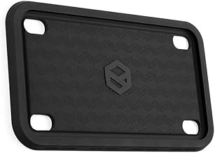 Sponsored Ad - Motorcycle The Original Premium Grade Silicone Bike Plate Frame | Rust Proof, Rattle Proof, Weather Proof License Plate Holder (Black)