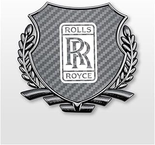 Car Emblems Decals Sticker for Rolls-Royce,Rear Trunk Emblem Badge Logo Sticker, Letters Decor Replacement Accessories, Car Decoration Accessories,Dark Gray