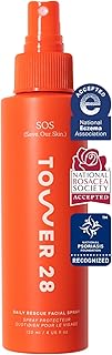 Sponsored Ad - SOS Daily Rescue Facial Spray for Sensitive Skin, Hypochlorous Acid Spray Helps Reduce Redness and Breakouts, Full Size Toner for Face, 4 FL Oz
