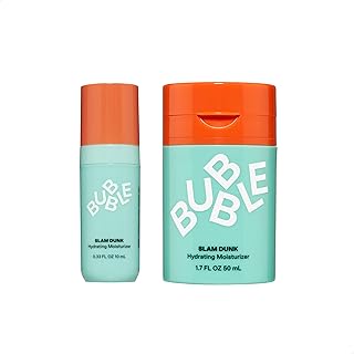 Slam Dunk Bundle - Hydrating Face Cream for Dry Skin Made with Vitamin E + Aloe Vera Juice for a Glowing Complexion - Skin Care with Blue Light Protection (50ml + 10ml, 2 Count)