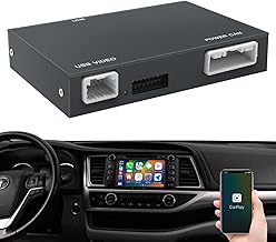 Wireless Carplay/Android Auto Adapter for Toyota with Entune2.0 & Touch2 2014-2019 New Version Retrofit Kit Decoder Fits for Tundra/Highlander/RAV4/Tacoma/Camry/Corolla/Avalon/Prius/CH-R/Sienna/Camry