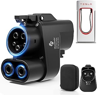 Sponsored Ad - NACS to CCS1 Charging Adapter for Tesla Supercharger, Fast Charging Adapter, MAX 500A,1000V，Compatible with Ford, Rivian, GM, Volvo，Polestar EVs (NACS to CCS1(Tesla to CCS1))